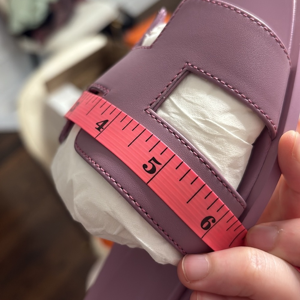 Brand new hermes oran sandals 39 purple violet Irish - Picture 8 of 10
